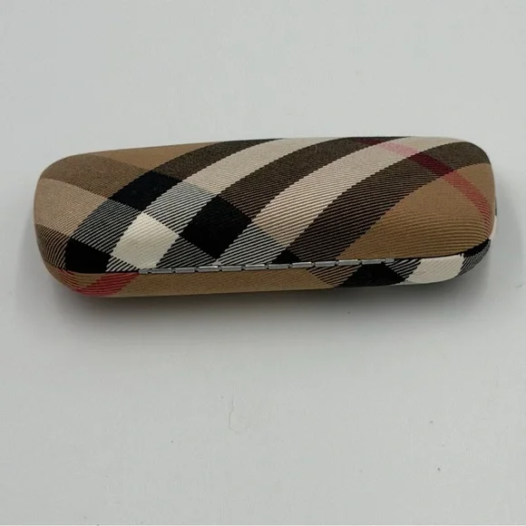 BURBERRY Classic Nova Check Plaid Clam Shell Hard EyeGlass Sunglass Case only - Picture 5 of 12